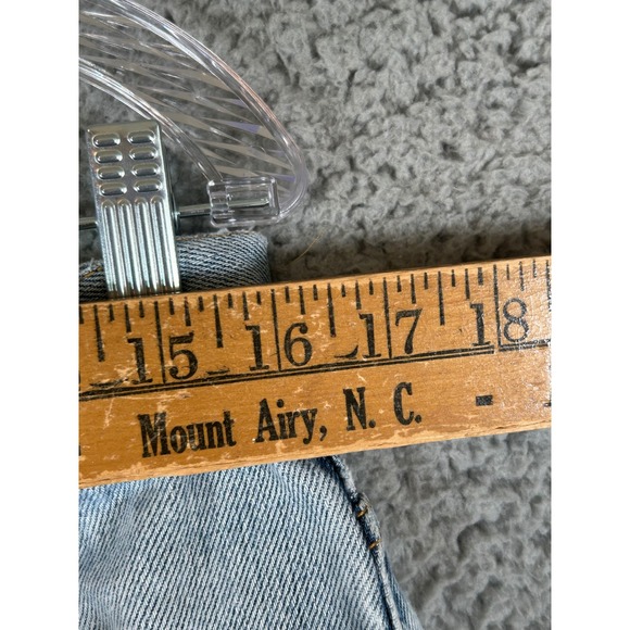 Levis 505 Jeans Mens W34 L30 Light Wash Vintage Made in USA Regular Fit Denim - Picture 11 of 14